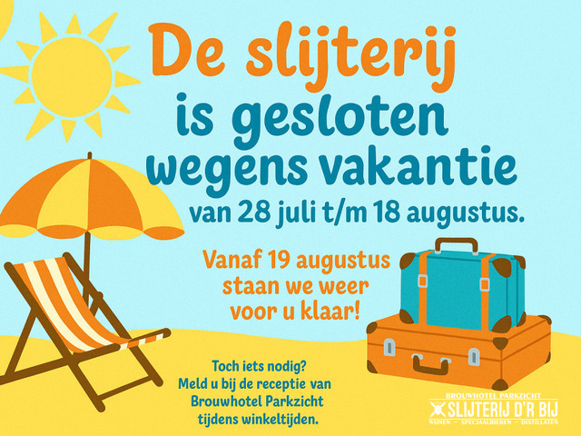Vakantiebericht Slijterij